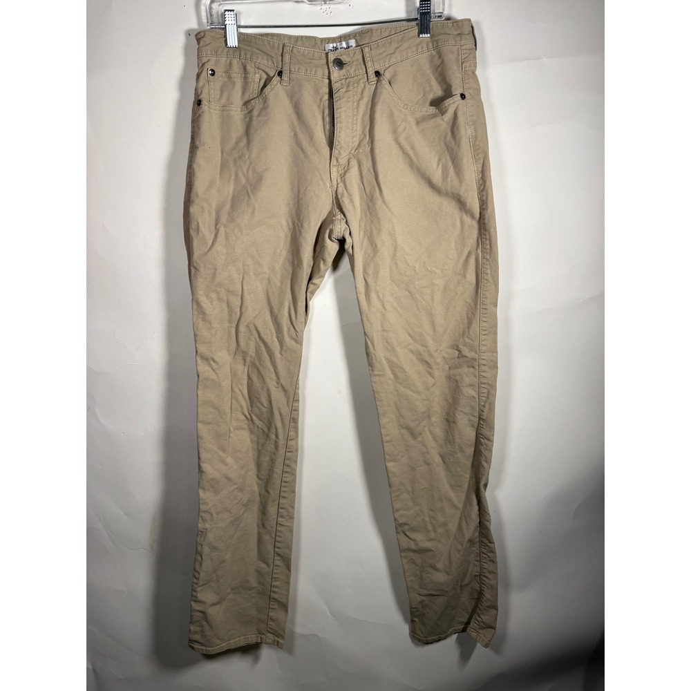 Peter Millar Mens Khaki Chinos Pants Straight Fit Flat Front Size‎ 33